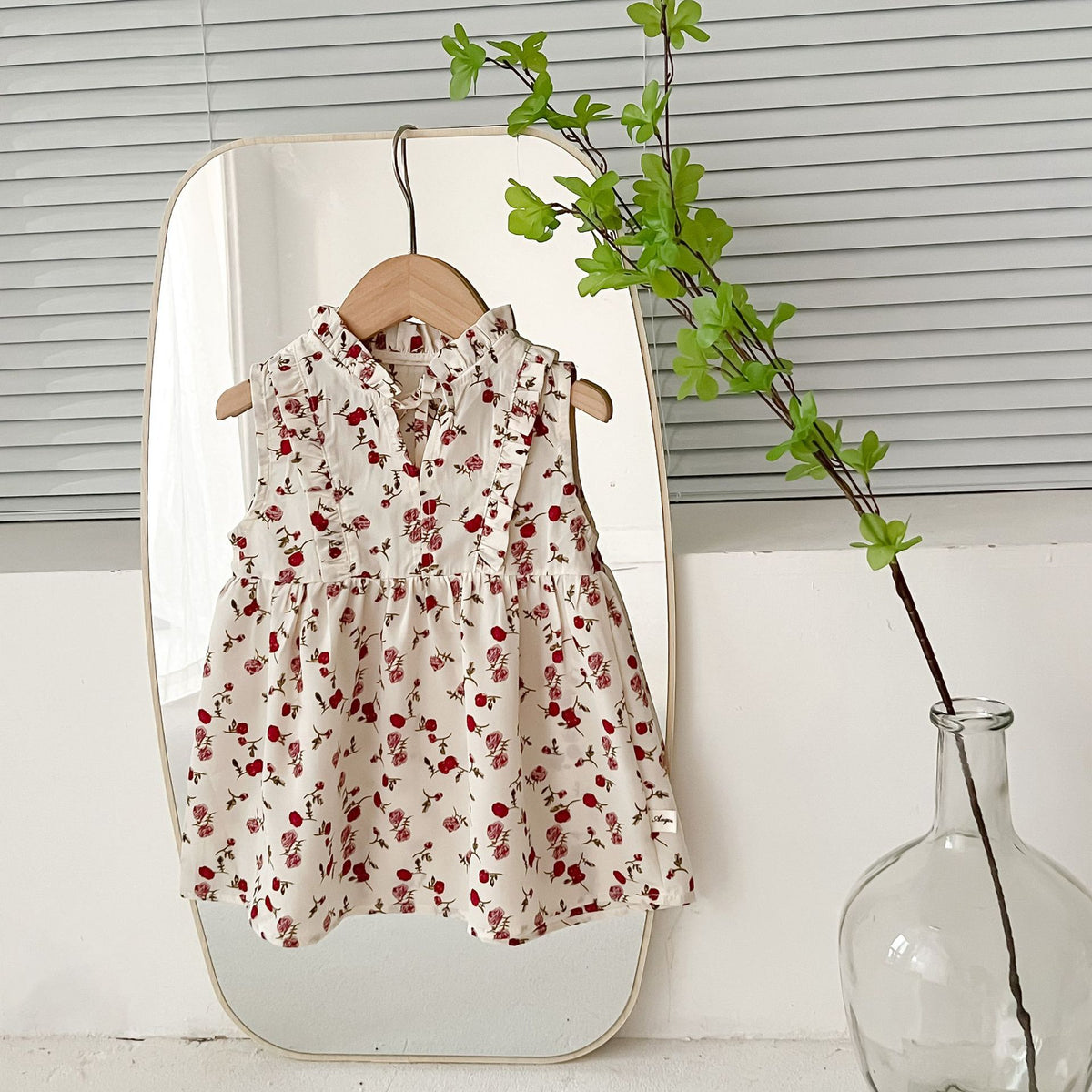 Baby Kid Girls Flower Print Dresses Wholesale 24030110