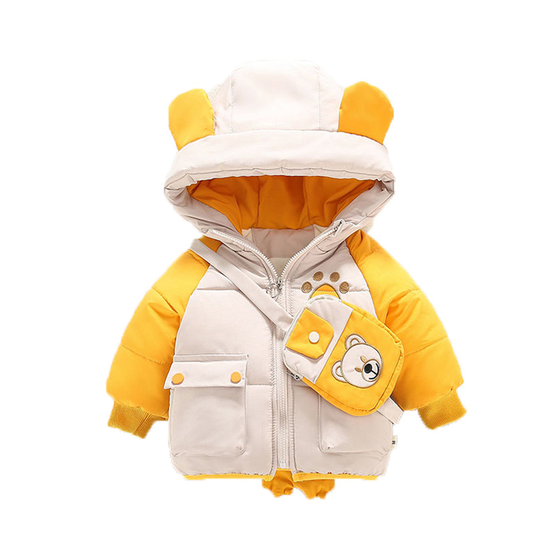 Baby Kid Boys Solid Color Cartoon Coats Wholesale 211125765