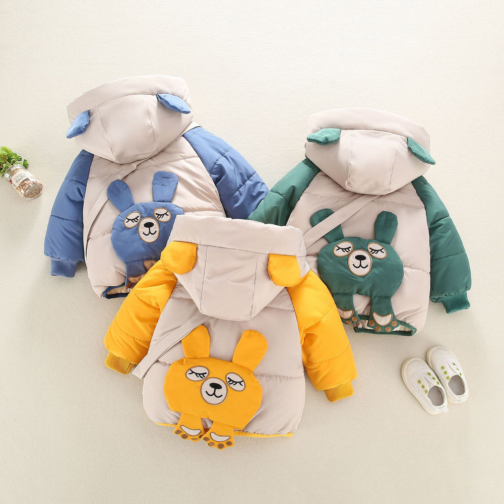 Baby Kid Boys Solid Color Cartoon Coats Wholesale 211125765