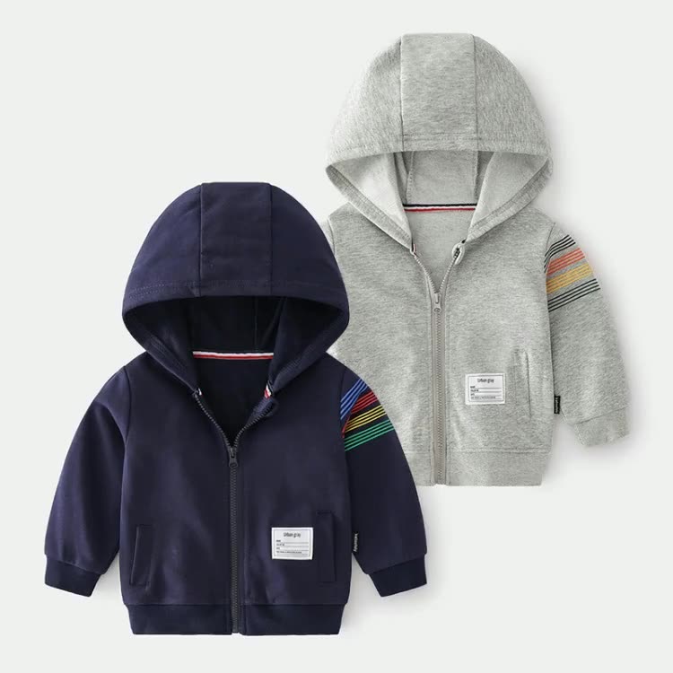 Baby Kid Boys Striped Hoodies Swearshirts Wholesale 211203308