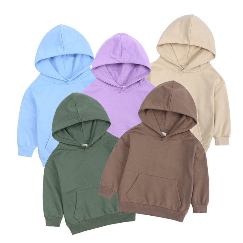 Baby Kid Big Kid Unisex Solid Color Hoodies&Swearshirts Wholesale 220114435
