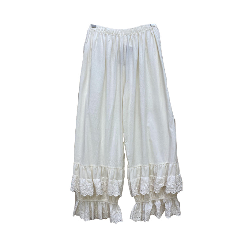 Women Solid Color Embroidered Pants Wholesale 220307114