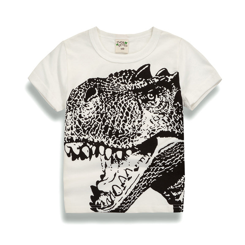 Baby Kid Boys Dinosaur Print T-Shirts Wholesale 22041407