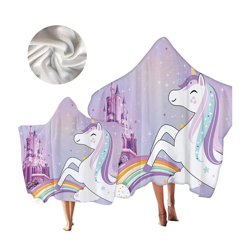 Unisex Letters Rainbow Cartoon Star Unicorn Print Beach Accessories Blankets Wholesale 220606166