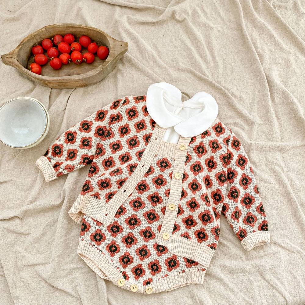 Baby Kid Unisex Crochet Cardigan Rompers Wholesale 220817459