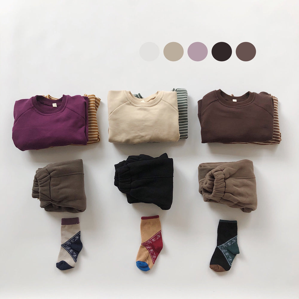 Baby Kid Unisex Solid Color Hoodies Swearshirts Wholesale 22082959
