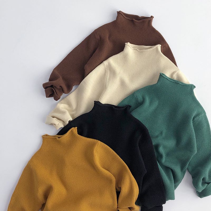 Baby Kid Unisex Solid Color Sweaters Wholesale 220914567