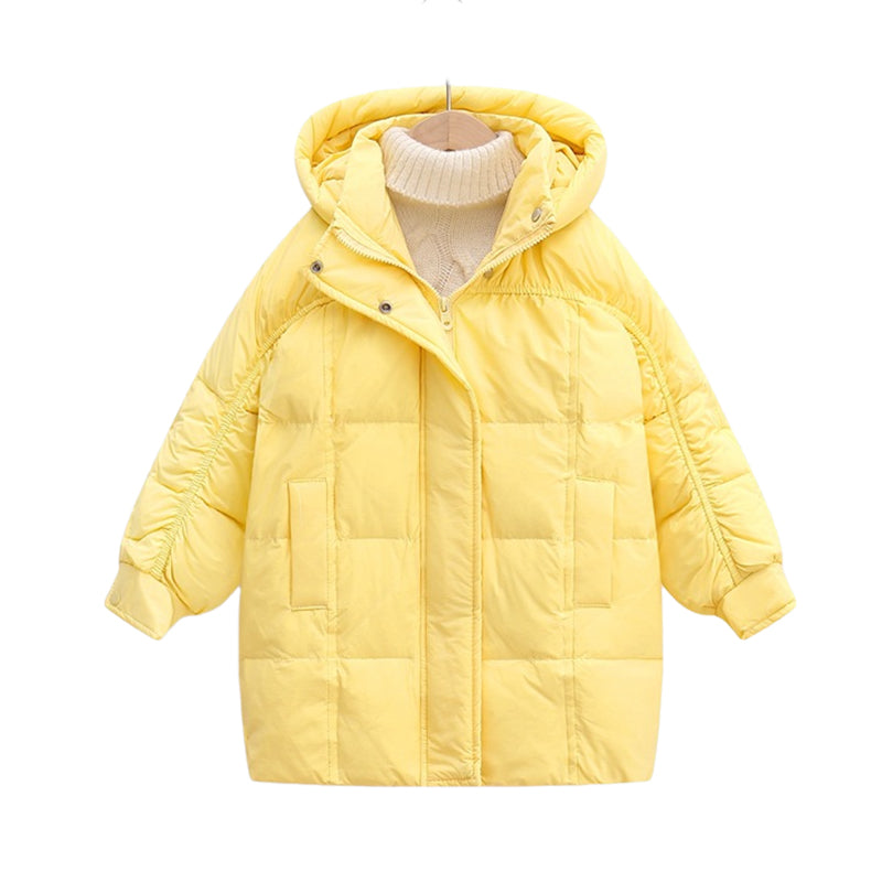 Kid Girls Solid Color Coats Wholesale 221025124