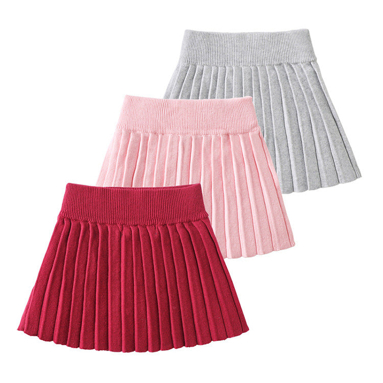 Baby Kid Girls Solid Color Skirts Wholesale 221206146