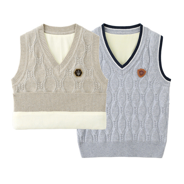 Baby Kid Big Kid Unisex Solid Color Vests Waistcoats Knitwear Wholesale 221206208