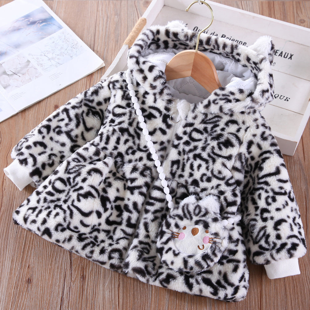 Baby Kid Girls Leopard print Coats Wholesale 221229115
