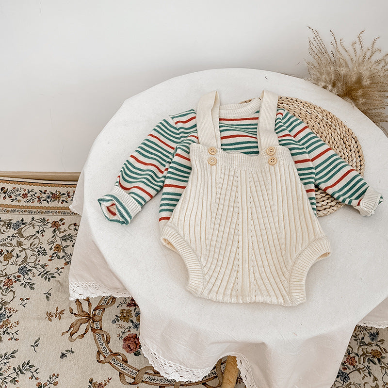 Baby Unisex Striped Sweaters Knitwear Wholesale 230208357