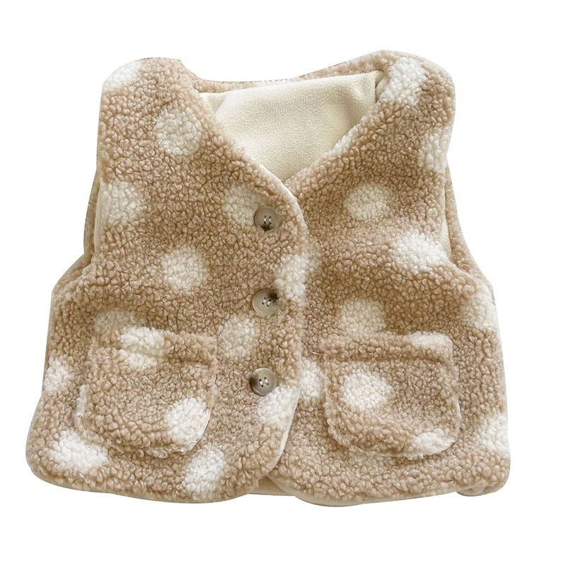 Baby Kid Girls Boys Polka dots Vests Waistcoats Wholesale 51898765