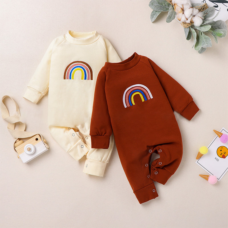 Baby Embroidery Rainbow Jumpsuit Wholesale 70661192
