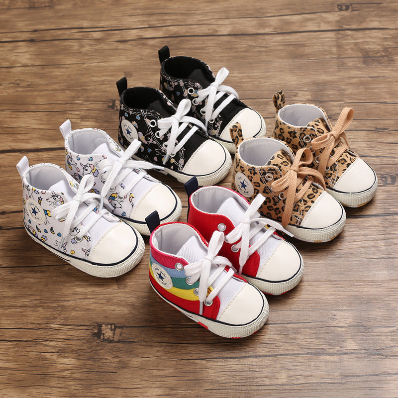 Baby Rainbow Canvas Shoes Wholesale 89413232
