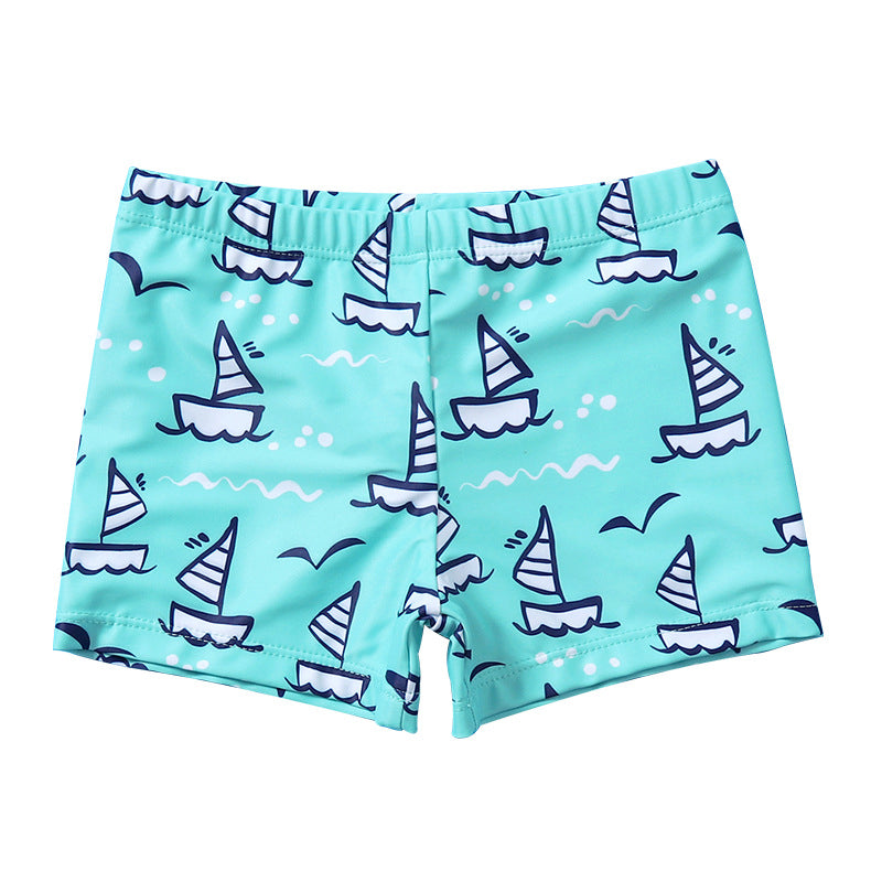 Kid Boy Boat Print Swimsuit Shorts Wholesale 58902438