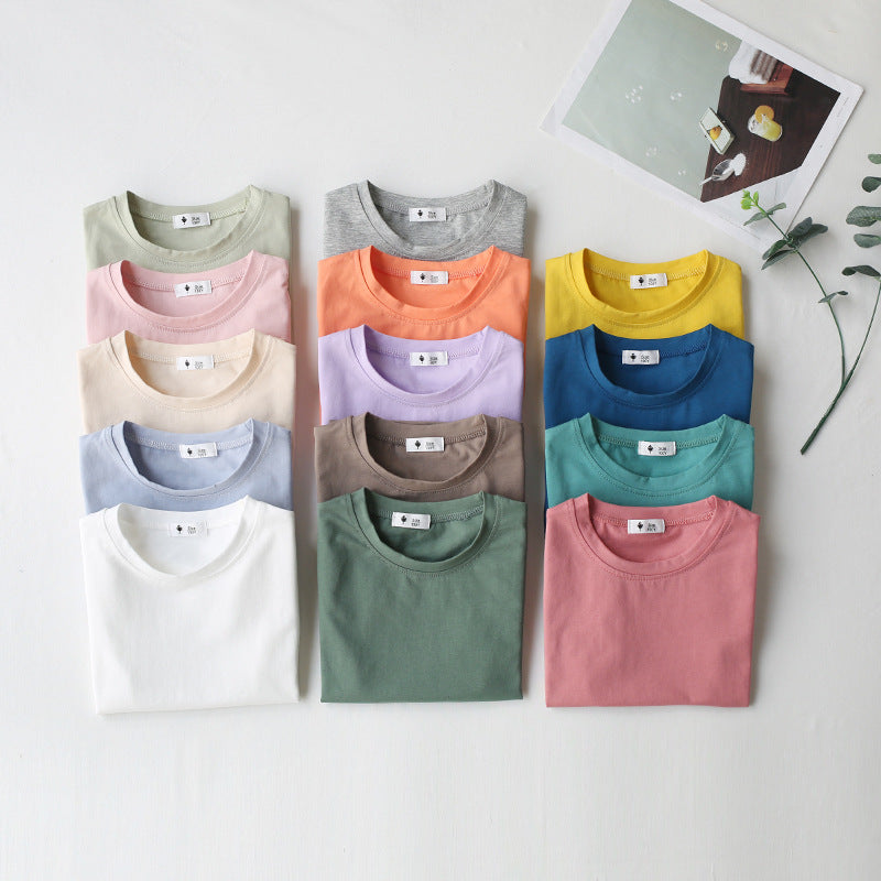 Baby Kid Unisex Solid Color T-Shirts Wholesale 220317370