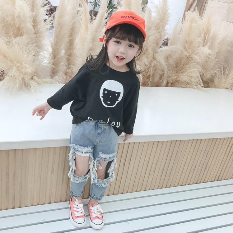 Kid Unisex Ripped Jeans Wholesale 50841541