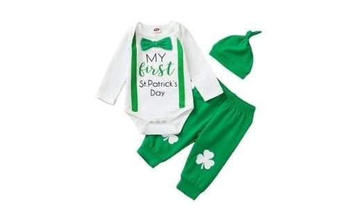 3 Pieces Set Baby Unisex St Patrick's Day