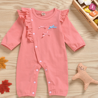 Load image into Gallery viewer, Baby Girls Solid Color Bow Jumpsuits Wholesale 80577509
