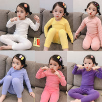 Load image into Gallery viewer, 2 Pieces Set Baby Kid Unisex Solid Color Tops And Pants Wholesale 148313450
