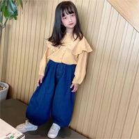 Load image into Gallery viewer, Kid Unisex Solid Color Pants Jeans Wholesale 220914293
