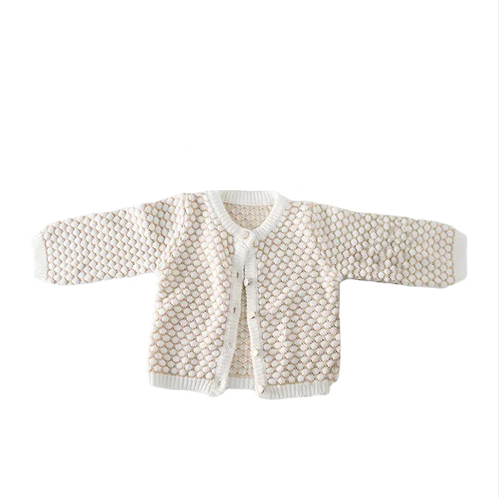 Baby Girls Crochet Rompers Knitwear Cardigan Wholesale 211116396