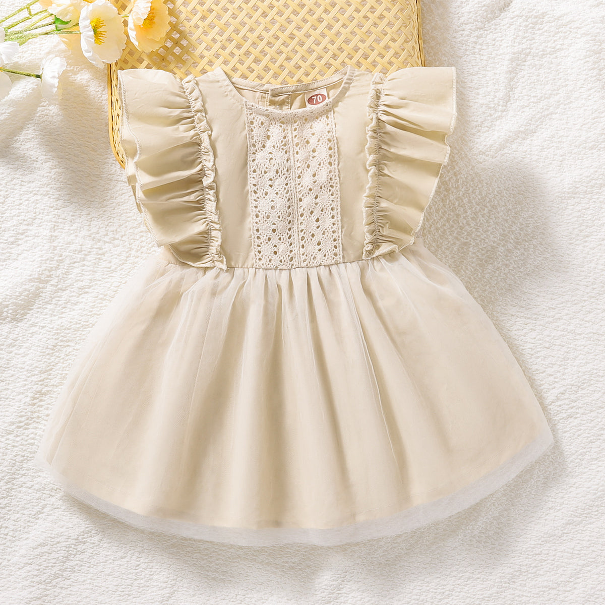 Baby Kid Girls Solid Color Dresses Wholesale 25021080