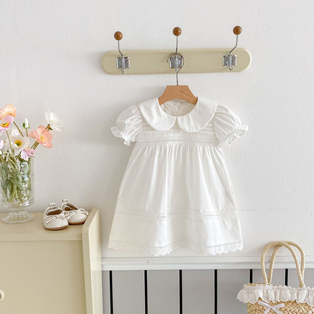 Baby Kid Girls Solid Color Dresses Wholesale 25050870