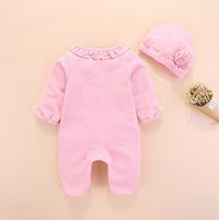 Load image into Gallery viewer, Baby Girls Solid Color Jumpsuits And Accessories Hats Wholesale 176916464
