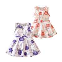 Load image into Gallery viewer, Baby Kid Girls Flower Print Dresses Wholesale 240701173
