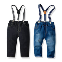 Load image into Gallery viewer, Baby Kid Boys Solid Color Striped Pants Jeans Wholesale 211109329
