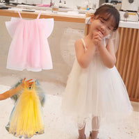 Load image into Gallery viewer, Little Girls Butterfly Mesh Cami Dress Wholesale 21513102
