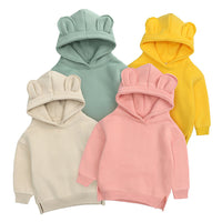 Load image into Gallery viewer, Baby Kid Girls Solid Color Hoodies Swearshirts Wholesale 220114413
