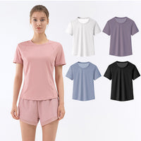 Load image into Gallery viewer, Women Solid Color Sports T-Shirts Wholesale 220224145
