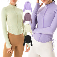 Load image into Gallery viewer, Women Solid Color Sports Tops Wholesale 22022493
