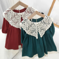 Load image into Gallery viewer, Baby Kid Girls Lace Embroidered Dresses Wholesale 220302437
