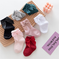 Load image into Gallery viewer, Baby Kid Unisex Solid Color Bow Accessories Socks Wholesale 22030296
