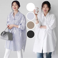 Load image into Gallery viewer, Women Striped Blouses Wholesale 220307645
