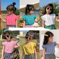 Load image into Gallery viewer, Girls Kid Solid Color Tops Wholesale 220317375
