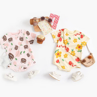 Load image into Gallery viewer, Baby Kid Girls Boys Animals Cartoon Plant Print Rompers Wholesale 220322342
