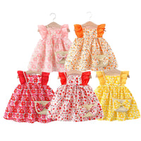 Load image into Gallery viewer, Baby Kid Girls Fruit Print Dresses And Bag Wholesale 220330361

