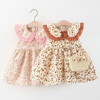 Load image into Gallery viewer, Baby Kid Girls Flower Print Dresses Wholesale 220330468
