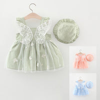 Load image into Gallery viewer, Baby Girls Butterfly Wings Embroidered Dresses Wholesale 220330698
