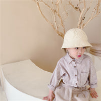 Load image into Gallery viewer, Baby Kid Unisex Checked Shirts Wholesale 220418150
