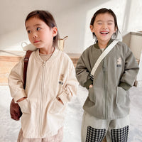 Load image into Gallery viewer, Baby Kid Unisex Solid Color Letters Jackets Outwears Wholesale 220418334
