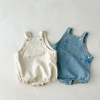 Load image into Gallery viewer, Baby Kid Unisex Solid Color Rompers Wholesale 22041898
