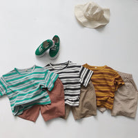 Load image into Gallery viewer, Baby Kid Unisex Striped T-Shirts Wholesale 220505506
