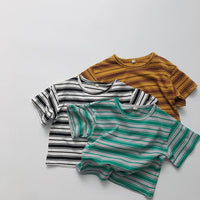 Load image into Gallery viewer, Baby Kid Unisex Striped T-Shirts Wholesale 220505506
