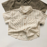 Load image into Gallery viewer, Baby Kid Unisex Striped Shirts Wholesale 220505533
